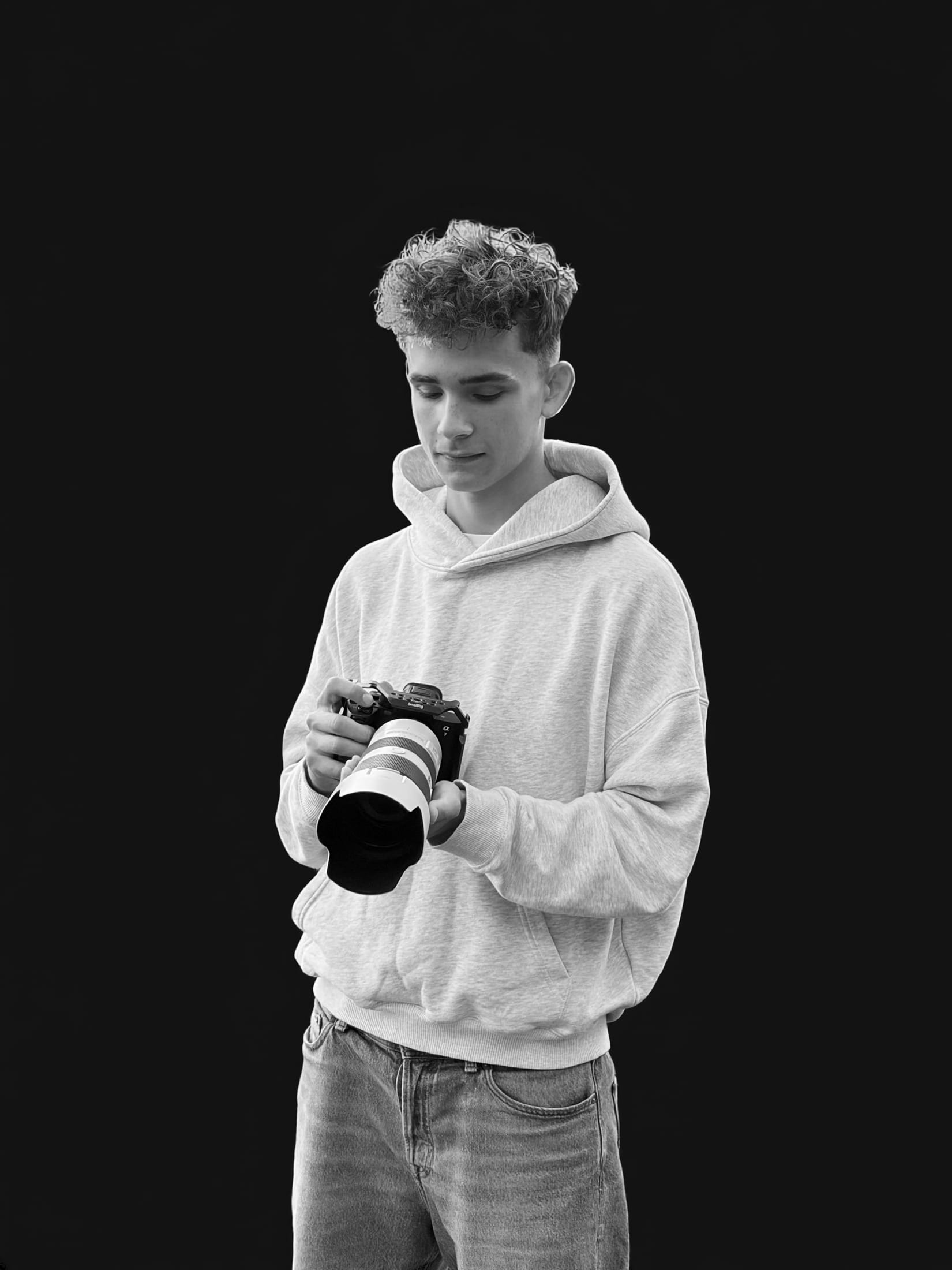 Portræt af fotograf Lukas Svendsen fra Grindsted